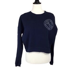Aeropostale Navy Blue Women's‎ Crop Sweatshirt XS